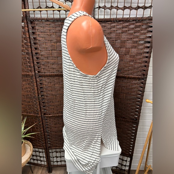 Decree White and Black Striped Shirt Top - Picture 5 of 11